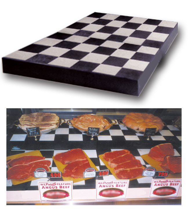 Checkerboard 1-Step Deli Riser 24"L x 30"W x 3"H